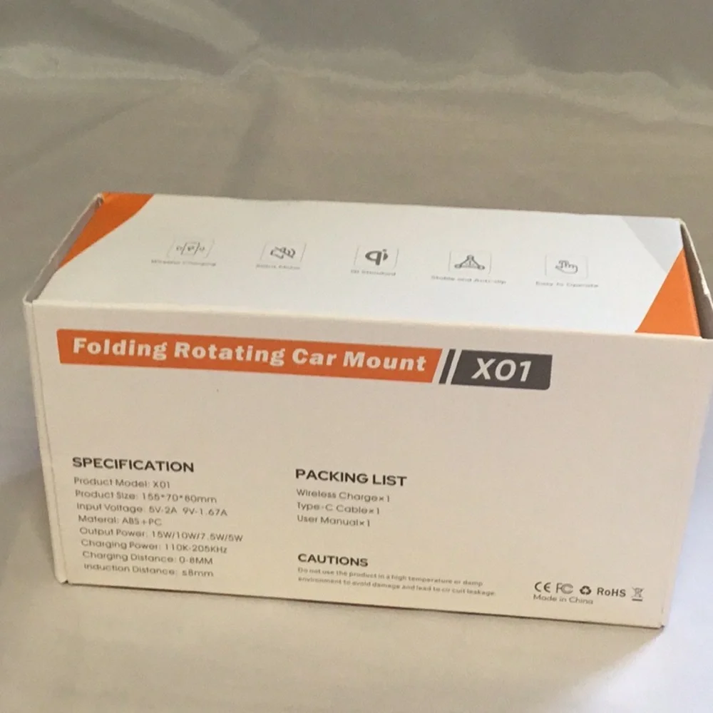 Wireless Charging Phone Car Holder NWT With original box included